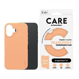 CARE by PanzerGlass iPhone 16 Skal Fashionable MagSafe Peachy