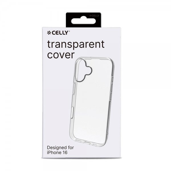 Celly iPhone 16 Skal GELSKIN Transparent