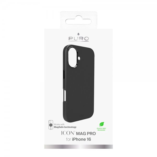 Puro iPhone 16 Skal ICON Mag Pro Svart