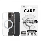 CARE by PanzerGlass iPhone 16 Skal Kickstand MagSafe Silver