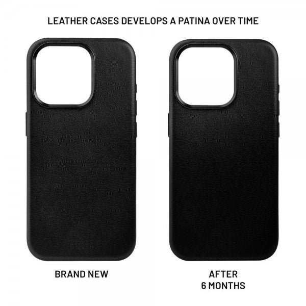 Fixed iPhone 16 Skal MagLeather Svart
