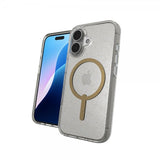 ZAGG iPhone 16 Skal Milan Snap Gold Glitter