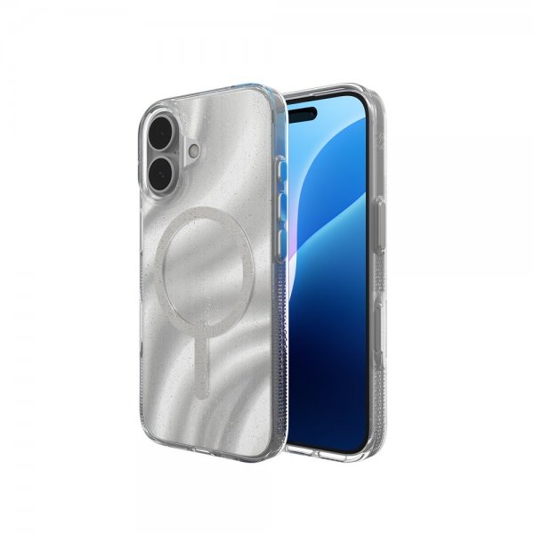 ZAGG iPhone 16 Skal Milan Snap Swirl Glitter