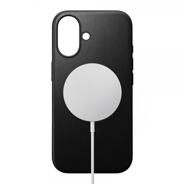 Nomad iPhone 16 Skal Modern Leather Case Svart
