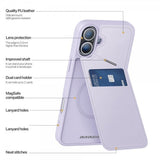 Dux Ducis iPhone 16 Skal Rafi II Series MagSafe Lila
