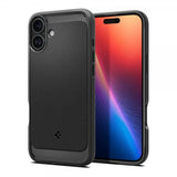 Spigen iPhone 16 Skal Rugged Armor MagFit Matte Black