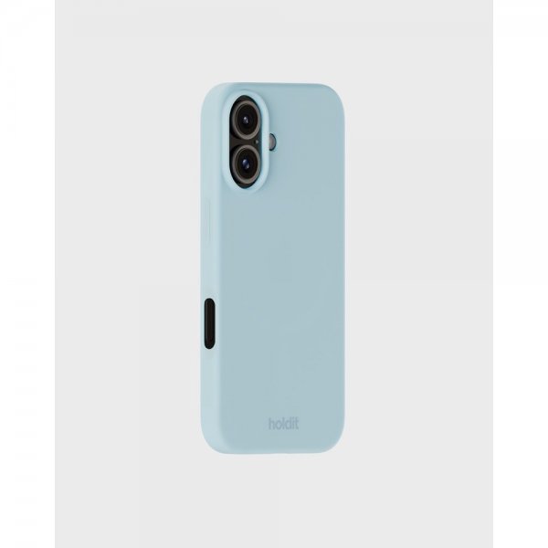 holdit iPhone 16 Skal Silikon Mineral Blue
