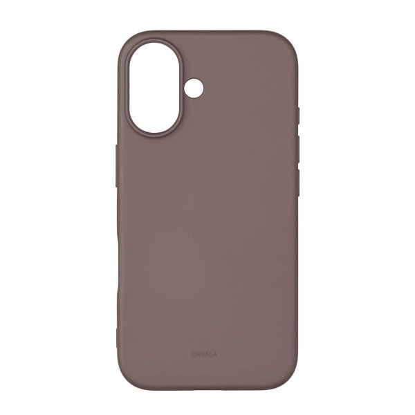 Onsala iPhone 16 Skal Silikonkänsla Chocolate