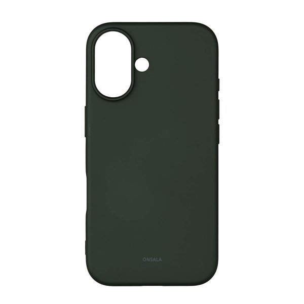 Onsala iPhone 16 Skal Silikonkänsla Olive Green