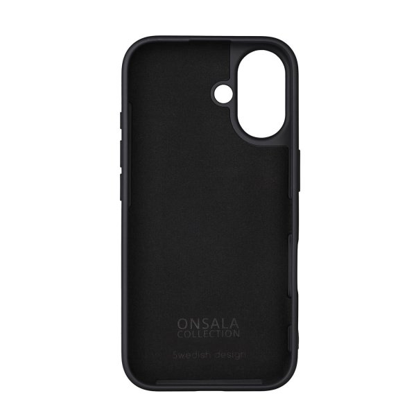 Onsala iPhone 16 Skal Silikonkänsla Svart