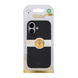 Onsala iPhone 16 Skal Silikonkänsla Svart