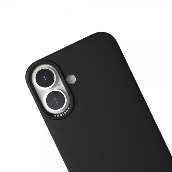 Nudient iPhone 16 Skal Thin Case MagSafe Ink Black