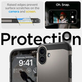Spigen iPhone 16 Skal Tough Armor MagFit Gunmetal