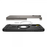 Spigen iPhone 16 Skal Tough Armor MagFit Gunmetal