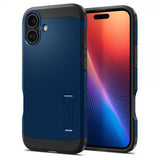 Spigen iPhone 16 Skal Tough Armor MagFit Navy Blue