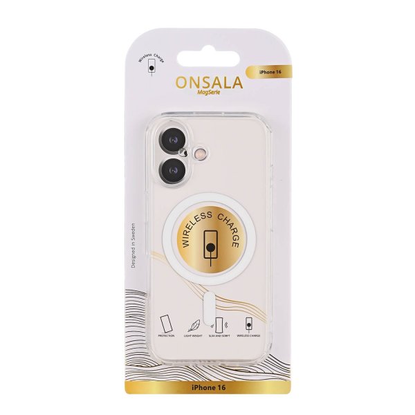 Onsala iPhone 16 Skal TPU MagSeries Transparent