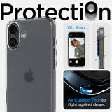 Spigen iPhone 16 Skal Ultra Hybrid Frost Clear