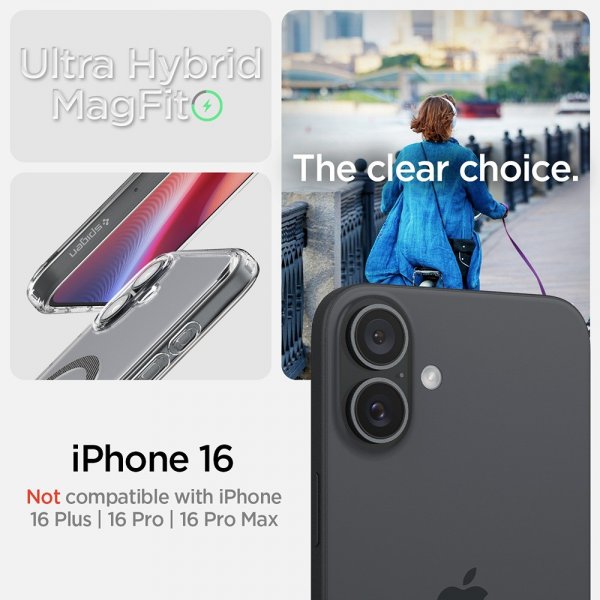 Spigen iPhone 16 Skal Ultra Hybrid MagFit Carbon Fiber