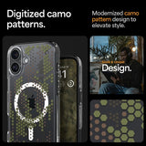 Spigen iPhone 16 Skal Ultra Hybrid MagFit Digital Camo