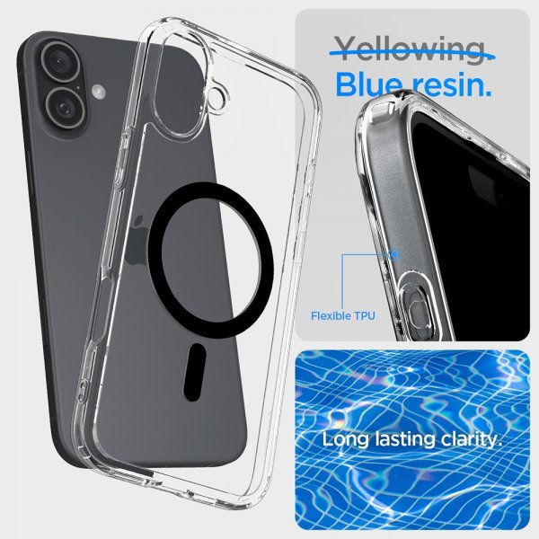Spigen iPhone 16 Skal Ultra Hybrid MagFit Svart