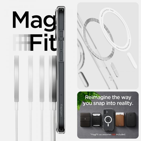 Spigen iPhone 16 Skal Ultra Hybrid MagFit Vit