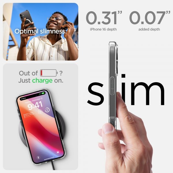 Spigen iPhone 16 Skal Ultra Hybrid MagFit Vit