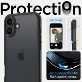 Spigen iPhone 16 Skal Ultra Hybrid Matte Svart