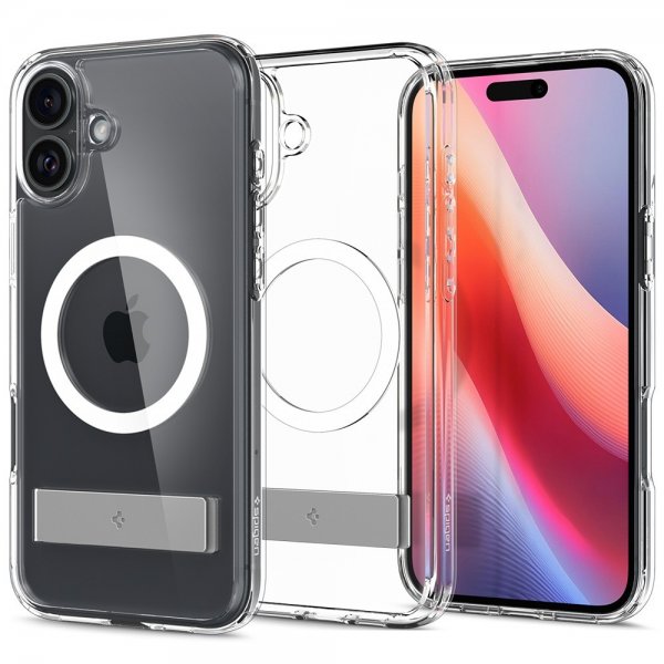 Spigen iPhone 16 Skal Ultra Hybrid S MagFit Crystal Clear