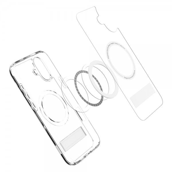 Spigen iPhone 16 Skal Ultra Hybrid S MagFit Crystal Clear