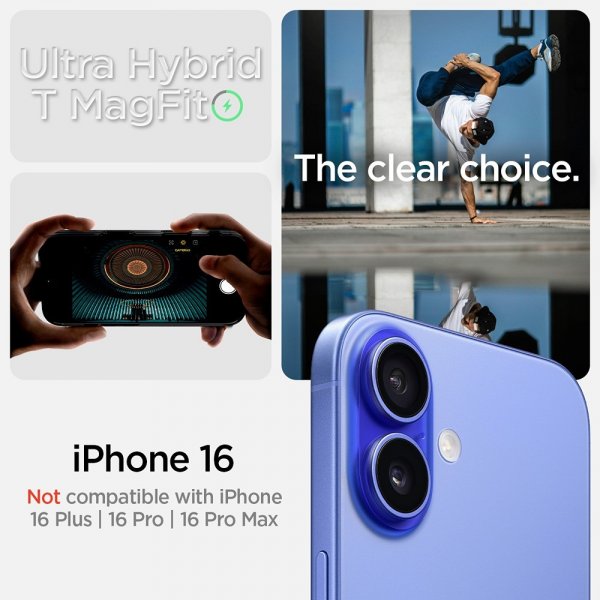 Spigen iPhone 16 Skal Ultra Hybrid T MagFit Frost Black