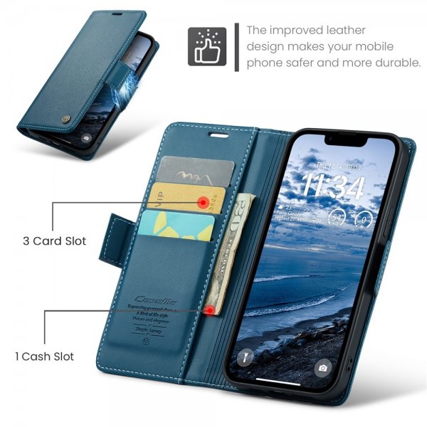 CaseMe iPhone 16e/17e Fodral 023 Series Blå