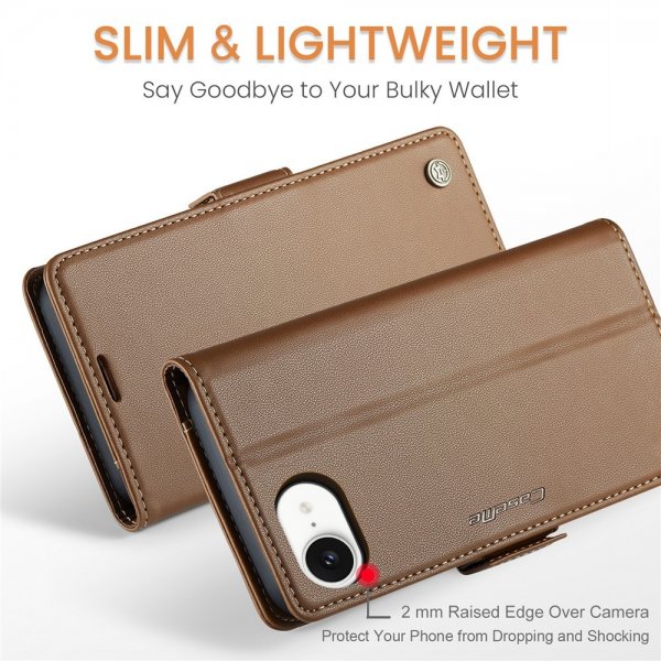 CaseMe iPhone 16e/17e Fodral 023 Series Brun