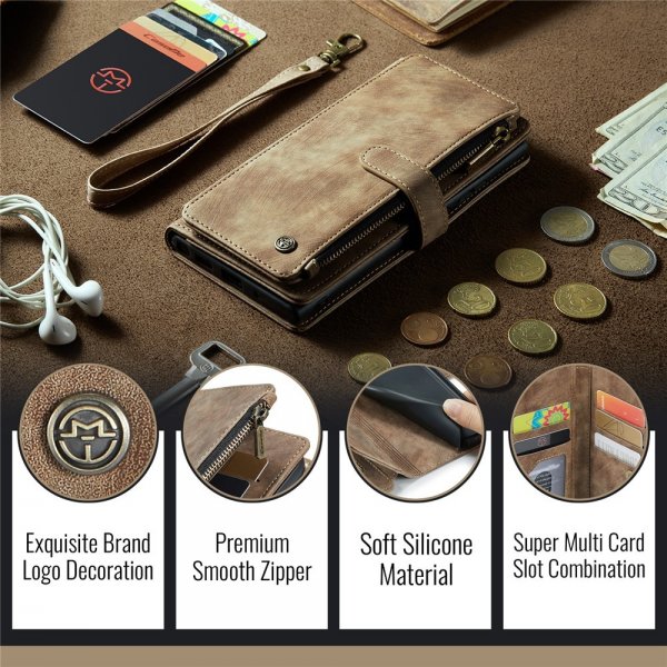CaseMe iPhone 16e/17e Fodral C30 Series Brun