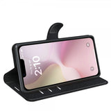 iPhone 16e/17e Fodral Litchi Svart