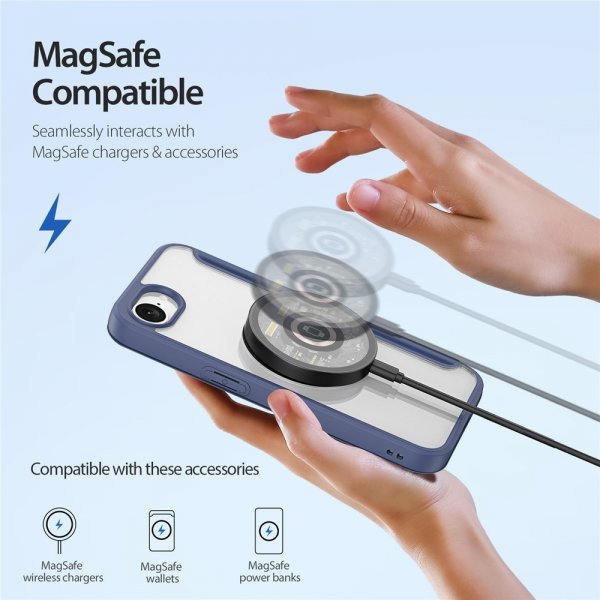 Dux Ducis iPhone 16e/17e Fodral Skin X Pro Series MagSafe Blå