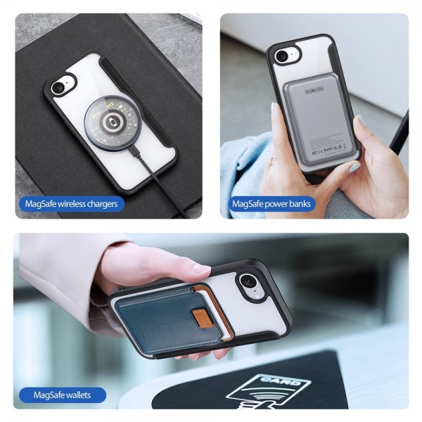 Dux Ducis iPhone 16e/17e Fodral Skin X Pro Series MagSafe Svart