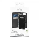 Puro iPhone 16e/17e Fodral Wallet Stand Svart