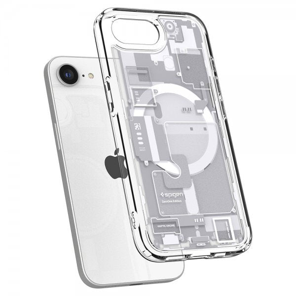 Spigen iPhone 16e/iPhone 17e Skal Ultra Hybrid Zero One MagFit Vit