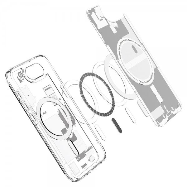 Spigen iPhone 16e/iPhone 17e Skal Ultra Hybrid Zero One MagFit Vit