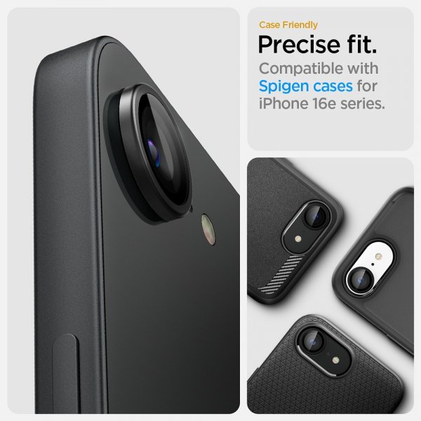 Spigen iPhone 16e/17e Kameraskydd GLAS.tR EZ Fit Optik Pro 2-pack