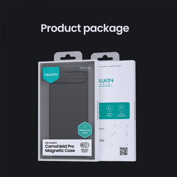 Nillkin iPhone 16e/17e Skal CamShield Pro MagSafe Svart