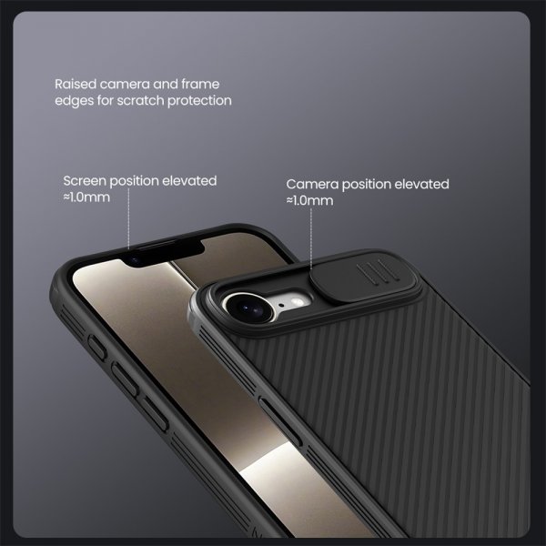 Nillkin iPhone 16e/17e Skal CamShield Pro Svart