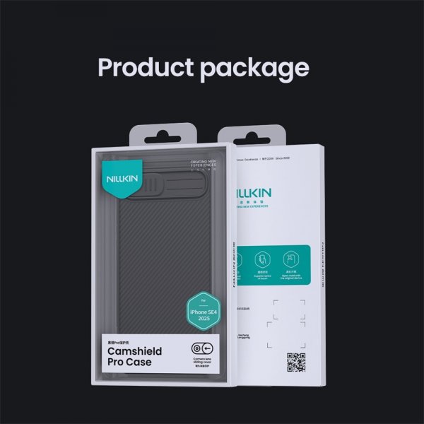 Nillkin iPhone 16e/17e Skal CamShield Pro Svart