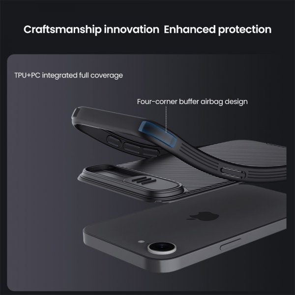 Nillkin iPhone 16e/17e Skal CamShield Pro Svart