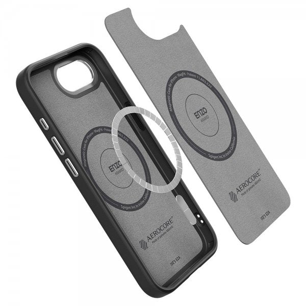 Spigen iPhone 16e/17e Skal Enzo Aramid MagFit Matte Black
