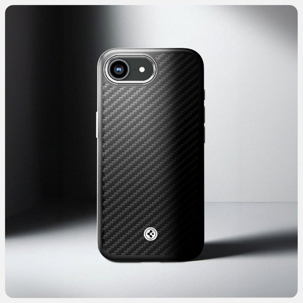 Spigen iPhone 16e/17e Skal Enzo Aramid MagFit Matte Black