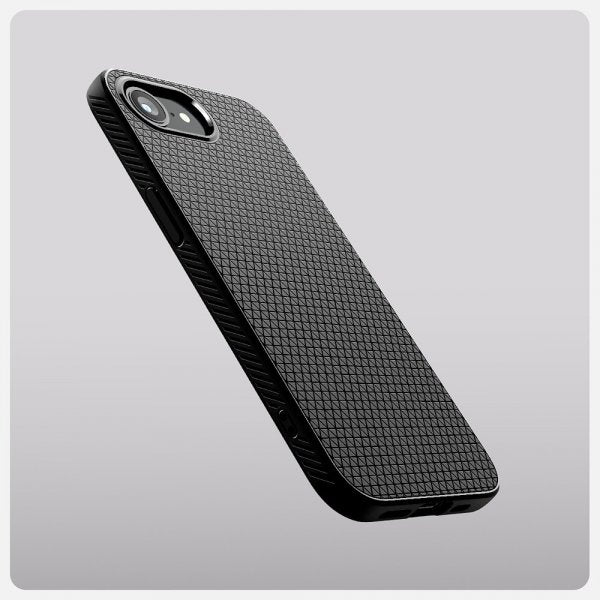 Spigen iPhone 16e/17e Skal Liquid Air Matte Black