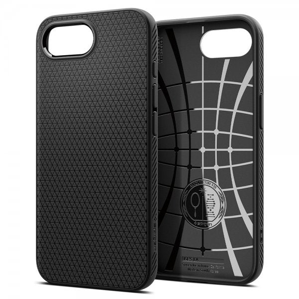 Spigen iPhone 16e/17e Skal Liquid Air Matte Black