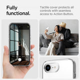 Spigen iPhone 16e/17e Skal Liquid Crystal MagFit Clear White