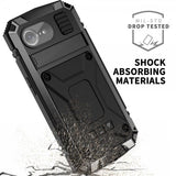 R-JUST iPhone 16e/17e Skal Metall Stöttåligt Svart